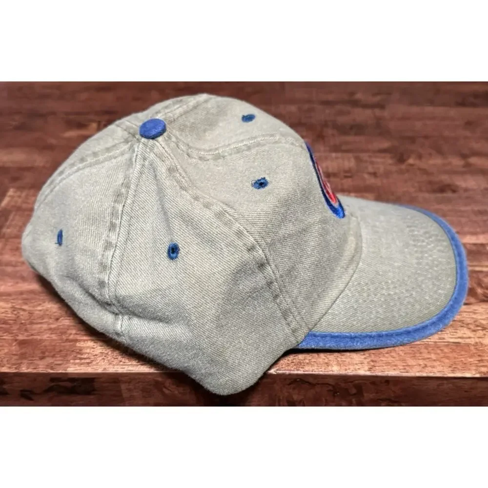 Chicago Cubs 100% Cotton Slide Buckle Baseball Cap Hat